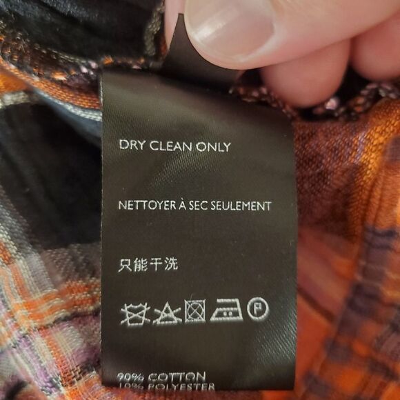 Free People First Bloom Plaid Top size Small in Washed Pop - NEW - Picture 14 of 15